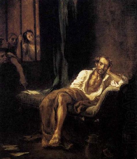 Tasso in the Madhouse, Eugene Delacroix